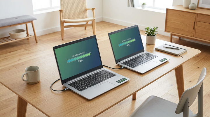 Flyt data fra gammel til ny Windows-laptop uden at miste noget