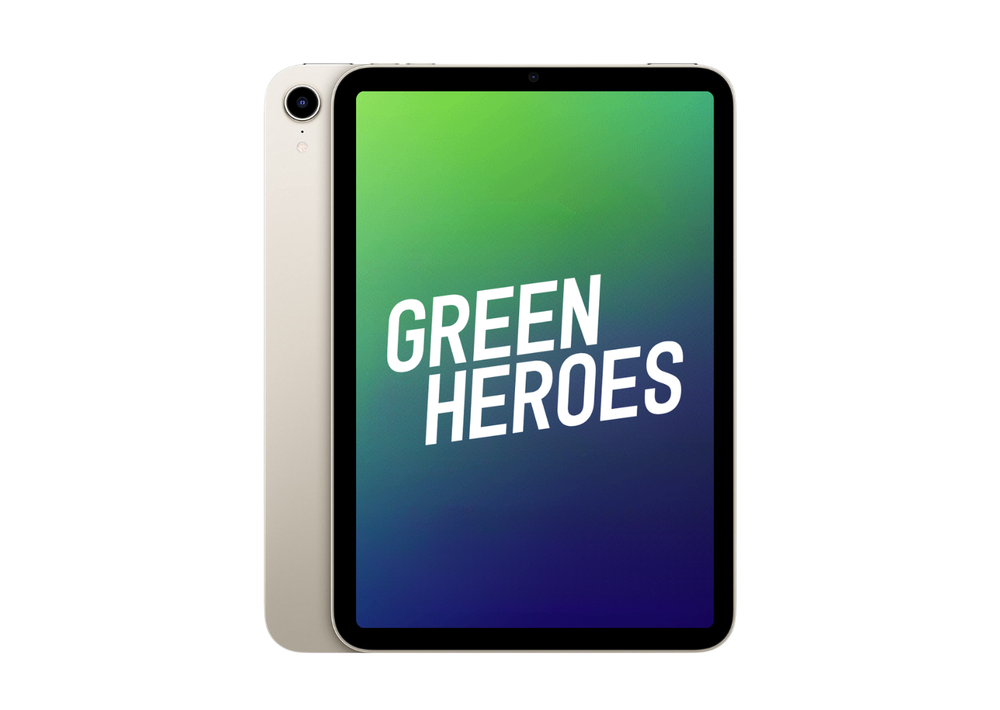 iPad mini 6 (2021) 8.3" | Wi-Fi | 256GB | Starlight | Eco Hero