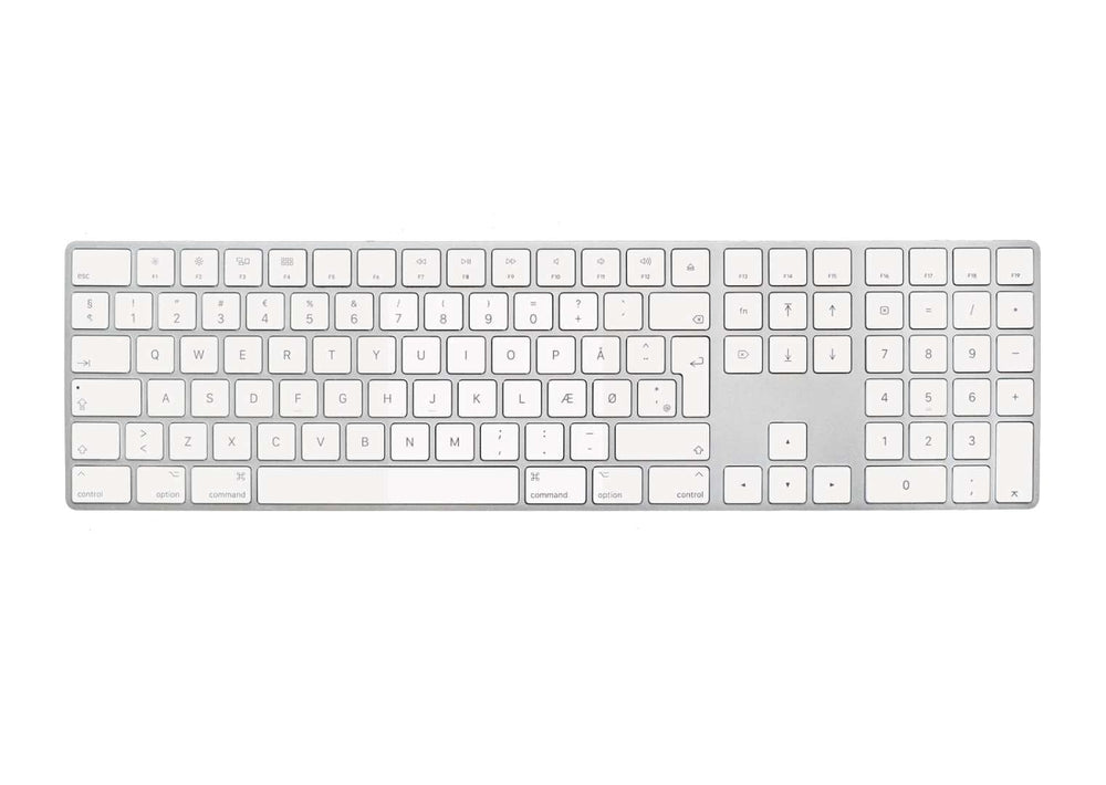 Apple Magic Keyboard 2 (lang / DK / hvid) Refurbished