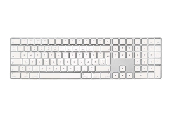 Apple Magic Keyboard 2 (lang / DK / hvid) Refurbished