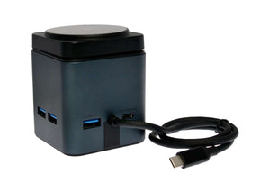 Dockingstation USB-C 9-i-1 med trådløs oplader
