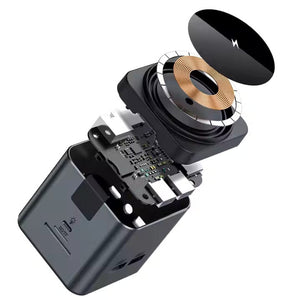 Dockingstation USB-C 9-i-1 med trådløs oplader