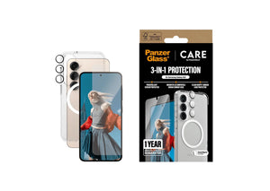 PanzerGlass® | CARE™ by PanzerGlass® 3-in-1 Pakke Samsung Galaxy S25