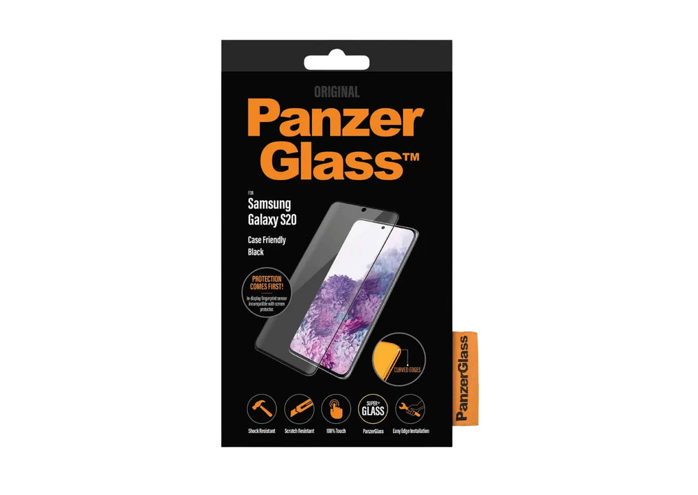 PanzerGlass Samsung Galaxy S20 Case Friendly Black Biometric skærmbeskytter