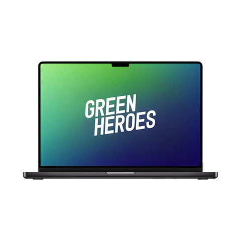 MacBook Pro 2023 — Meget flot stand — Green Heroes