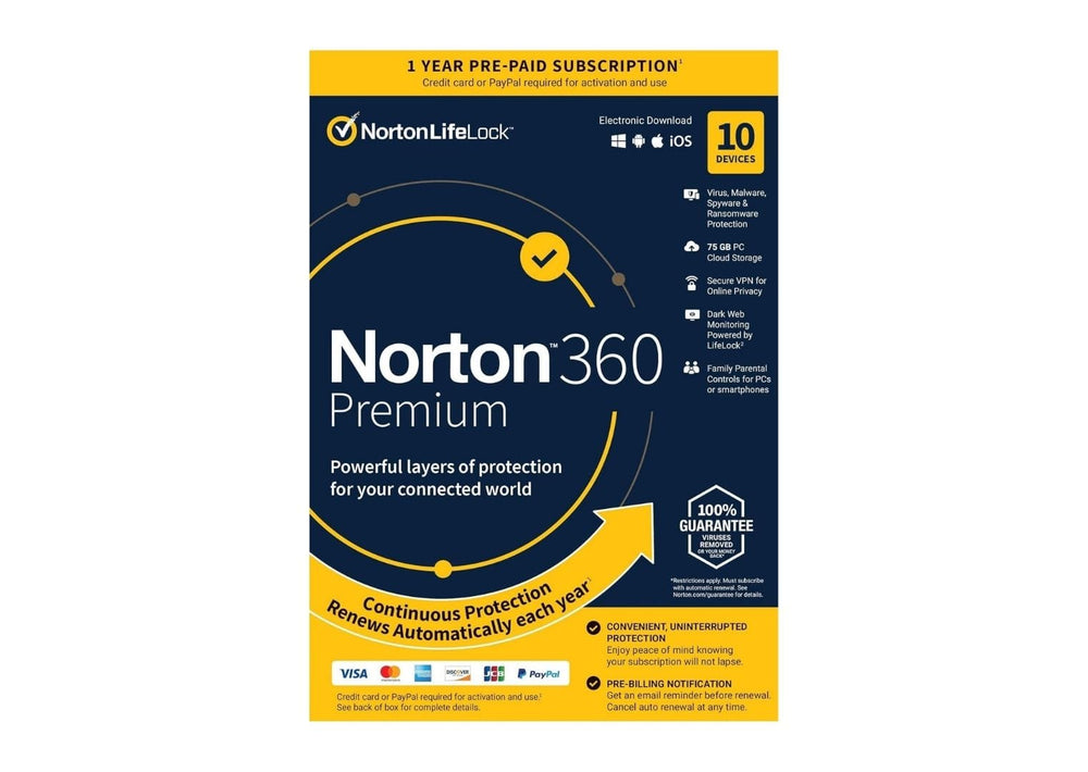 Norton 360 Premium (Windows / Mac)