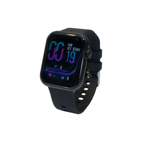Premium Smartwatch (sort) — Nyt produkt stand — Green Heroes